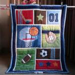 Soft Printed 100% Cotton Baby Quilts / Childrens Bedding Duvets with Polyester 0