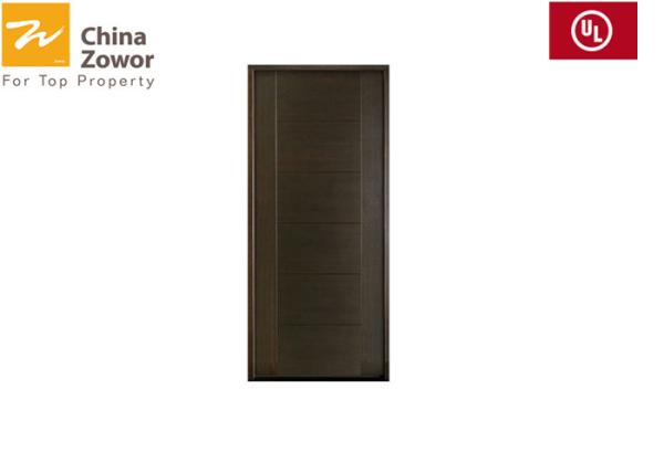 BS476 Tested 3' X 7' White Maple Timber Fire Doors With Steel Frame/Melamine