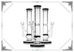 Black Honeycomb Showhead Precolator Stright Tube , 5mm Thick Glass Smoking Pipe