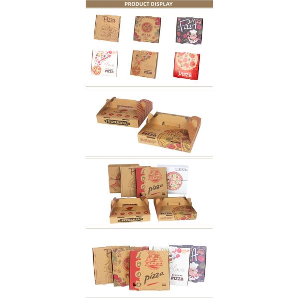 Food Grade Corrugated Cardboard Empty Small 8x8 Pizza Box For Party Favors