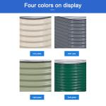 Oval Galvanized Raised Garden Bed Kit Garden Raised Planter Box 3.4×2×0.66 Ft