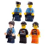 MOC city accessories plioceman mini figure container diamond money safe box