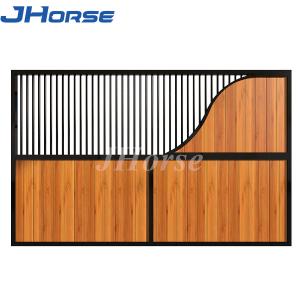 Wholesale Back Side Horse Stable Partitions Black Powder Coated from china suppliers