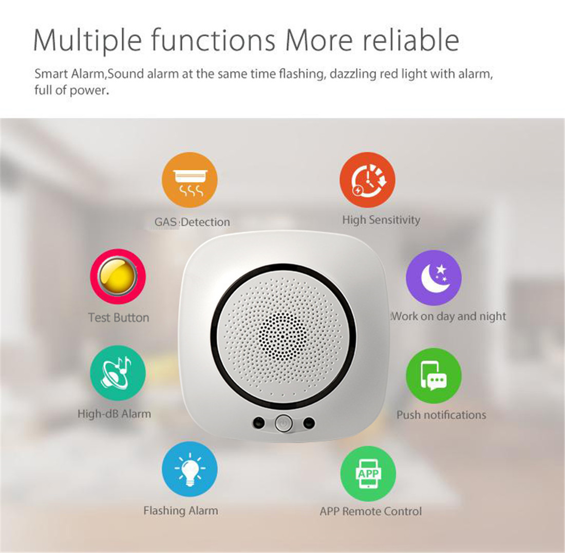 Smart Wi-Fi LPG/CH4 Gas Detector(WiFi-818)