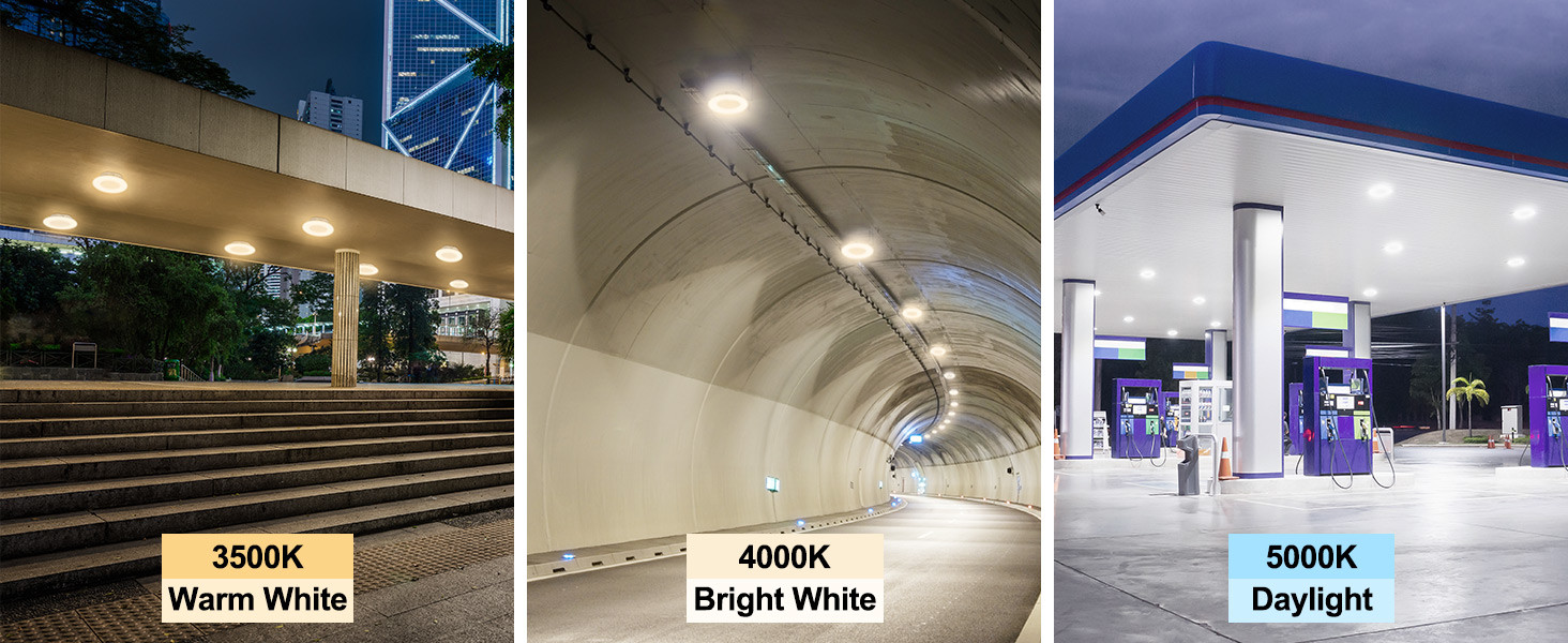 Aluminum LED Garage Canopy Lights 20W 30W 40W 60W 80W 100W Power