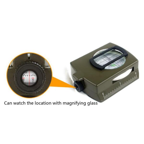 Multifunctional Waterproof Metal Sighting Navigation Compass for Survival and Tactical
