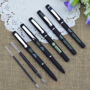 Gel pen,Promotional gel-ink pen with cap,black rubber gel-ink pen with screen