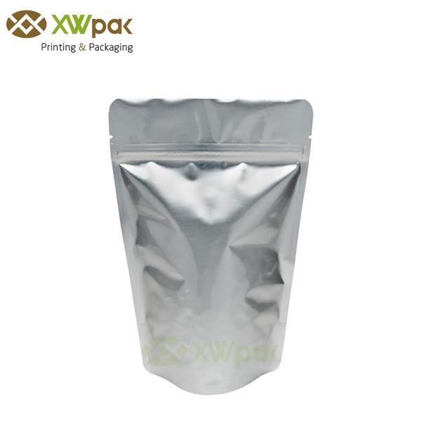 Dried Food Storage Packing Bags 8oz Resealable Metalized One Side Clear SGS