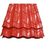 Brown PPGI Corrugated Sheet DX51D Colour Coated Roofing Sheets Mid Hard