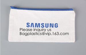 Wholesale Gold Printed Gift Organic Cotton Canvas Makeup Bag,Personalized Cosmetic Bag Makeup Tassel Bag Custom Canvas Pouch from china suppliers