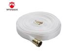 PVC Lining White red Fire Hydrant Hose Reel Single Jacket Fire Hose Customized