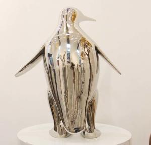 Wholesale Contemporary Indoor Penguin Metal Animal Sculptures With Steam Resistance from china suppliers