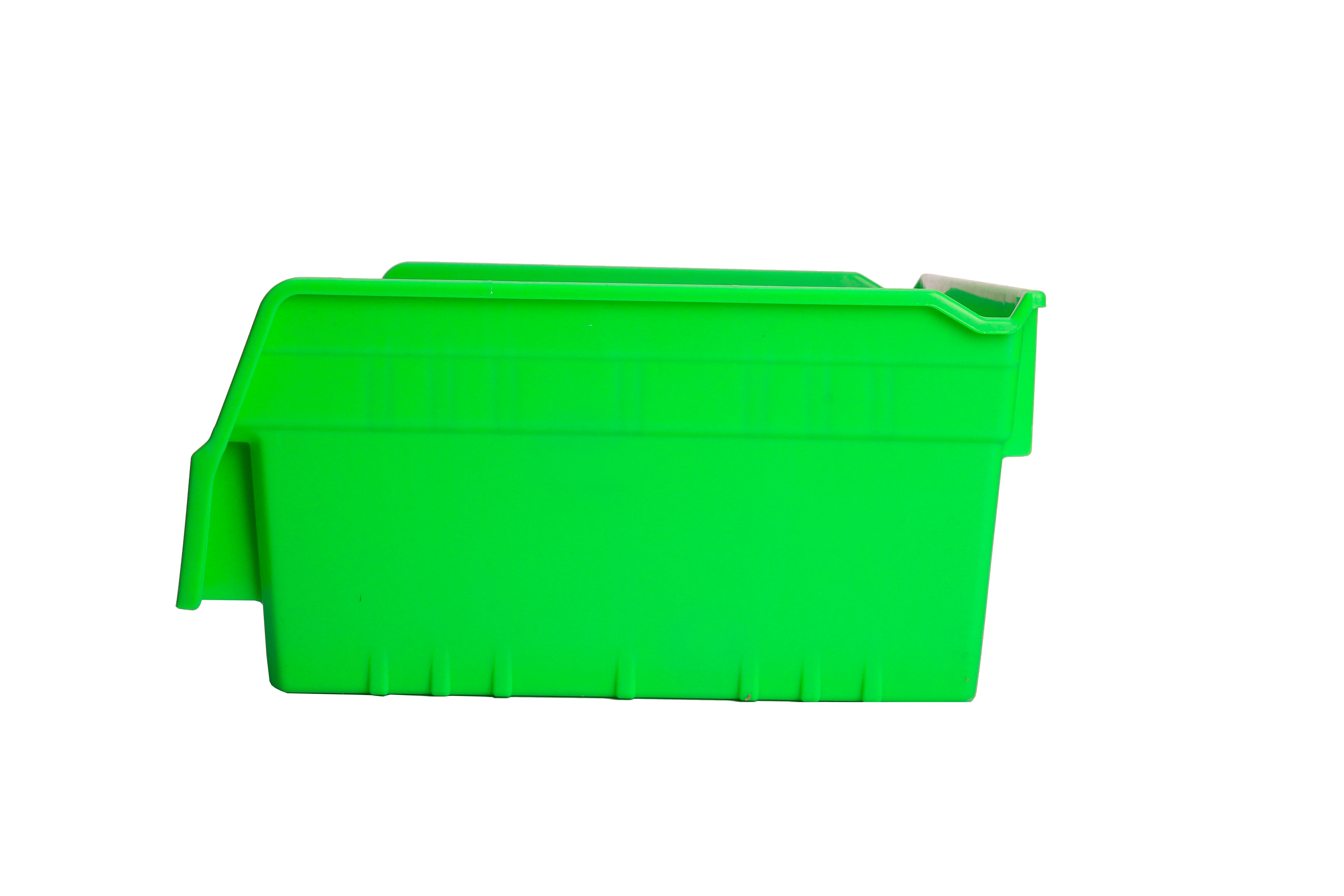 Efficiently Store Tools in Warehouse with Stackable Plastic Bins Solid Box Style