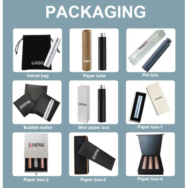 Free Sample 4ML 5ML 8ML 10ML Cosmetics 15ML 20ML 25ML 30ML Mini Aluminum Empty Twist up Refillable Perfume Atomizer