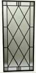 Wrought iron glass for wooden door