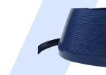 Blue Color J Type Plastic Trim Cap Extrusion Profiles Acrylic Channel Letter