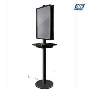 Wholesale Black Double Sided Poster With 6 Wire Charger Port , Mobile Phone Charging Station from china suppliers