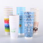 500ml Leakproof Double Wall Paper Cups For Tea Soda Juice OEM ODM Service