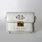 Genuine Crocodile Skin Women Sling Bag Authentic Exotic Alligator Leather Lady