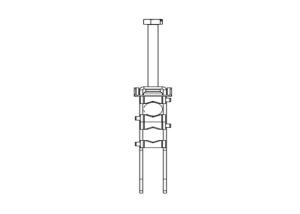 Wholesale 4 - 11mm Telecommunication Feeder Cable Clamp , Hook Type Coaxial Cable Clamps from china suppliers
