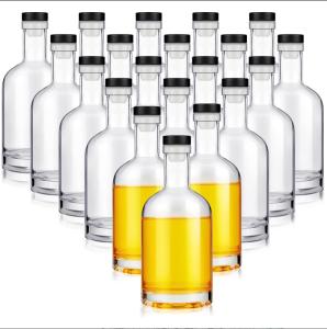 Wholesale Acceptable Customer's Logo Clear Glass Bottle for Gin and Whisky 12 oz Customied Color from china suppliers