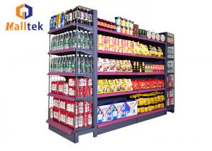 Wholesale Double Sided Grocery Store Retail Display Stand Racks Supermarket Steel Shelf from china suppliers