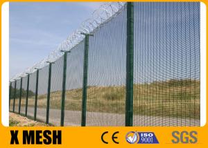 Wholesale 4mm Wire Anti Climb Mesh Fence 10.5ga Green Powder Coated from china suppliers
