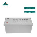 Chargeable 12V 200ah/250ah Solar Lead Acid Gel Batteries Selected Material for