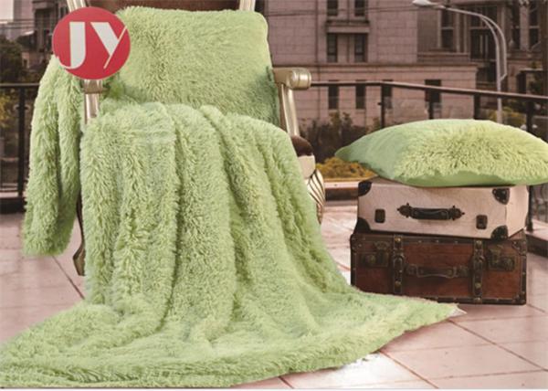 Quality Decorative Long Haired Plush Fur Blanket Shaggy Soft Fuzzy Microfiber For Twin for sale