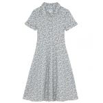 2018 New Boho Style Women Short Sleeve Linen Liberty Print Vintage Midi Beach