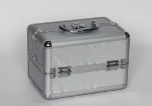 Wholesale Small Silver Aluminium Cosmetic Case 250 x 170 x 170mm Inside Trays from china suppliers
