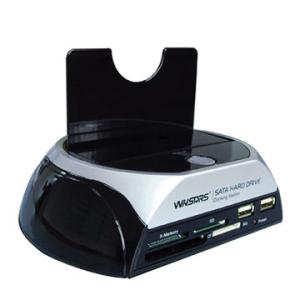 Wholesale 480Mbps USB2.0 Docking Station with Card Reader,Supports 2.5 and 3.5-inch SATA HDD and 3TB SATA HDD from china suppliers