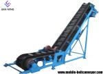 Sidewall Cleated Truck Loading Belt Conveyor , Portable Truck Loading Conveyor