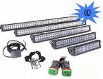 6D Hexagonal Lens Philips Off Road LED Light Bar With Light Sensitive Controller
