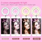 DC 5V Adjustable Led Beauty Light Flexible Live Stream Holder Clip 6W 24 USB