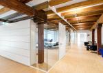 Frameless glass partition wall aluminum frame soundproof partition demountable
