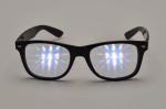 0.65mm Thicken Lens Light Diffraction Glasses With Plastic Frame