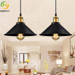D26cm Iron Finish Nordic Pendant Light With E26 Bulb Base