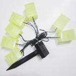 Solar LED Nylon Lantern Chain Square solid color
