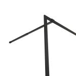 black Stainless Sliding 6mm Tempered Glass Shower Door 1200X2000mm