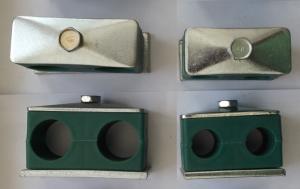 Wholesale Stauff type double pipe clamps according to DIN 3015-3 from china suppliers