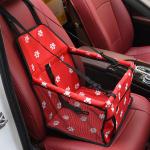 Convenient Pet Car Booster Seat Travel Bag Washable Fabric Folding Design Size
