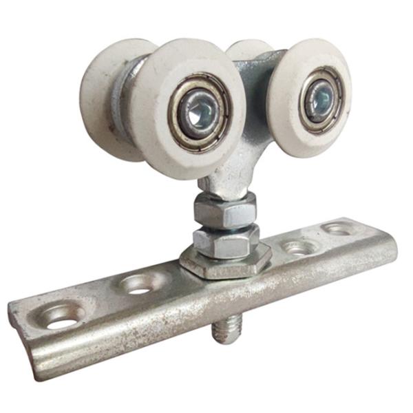 Closet 25mm 4 Wheel Sliding Door Rollers heavy duty barn door wheels Wall Guides Flush Mount