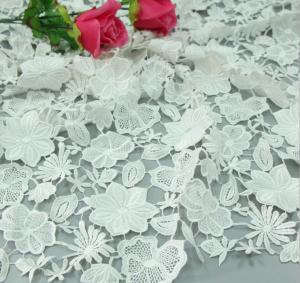 Wholesale Chemical Lace Ivory Color Water Soluble Embroidery Fashion fabric for Garment Accessories from china suppliers