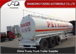 3 Axles 50CBM Fuel Tanker Semi Trailers Customized carbon steel tanker trailers