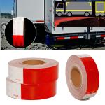 Waterproof Adhesive DOT C2 Red and White Reflective Tape For Trucks Trailer