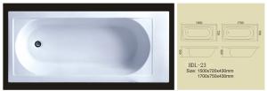 Wholesale Acrylic bathtub, simple bathtub, common bathtub,sanitary ware, bathroom bath tub HDL-23 from china suppliers
