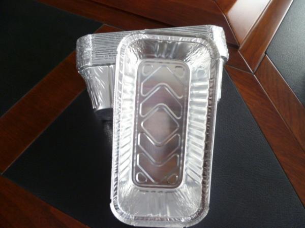 Ovenable Disposable Aluminum Foil Pans , Aluminium Disposable Baking Pan Custom