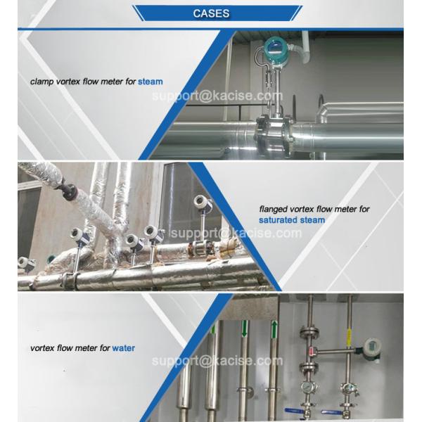 High Accuracy Vortex Flow Meter Automatic Control For Saturated Steam