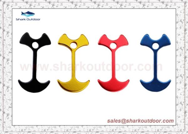 Outdoor Aluminum Alloy Camping Tent Rope Adjuster Fish Bone Nails Tent Wind Rope